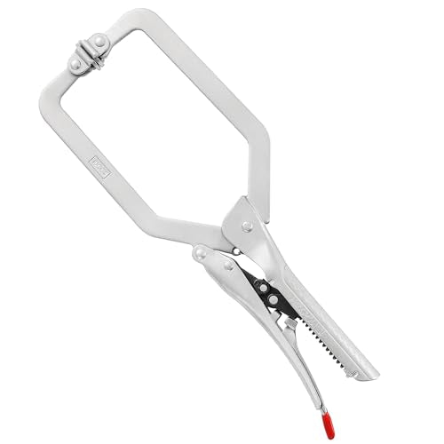 MAXPOWER 10.5-inch self-adjusting locking C-clamp with swivel pad and 3.9-inch jaw opening