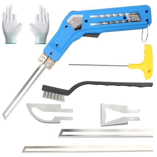 Qivine Styrofoam Cutter Hot Wire Cutter with Blades, 220V Styrofoam Cutter 50~600°C, Electric Foam Cutter of Plastics with Cooling System