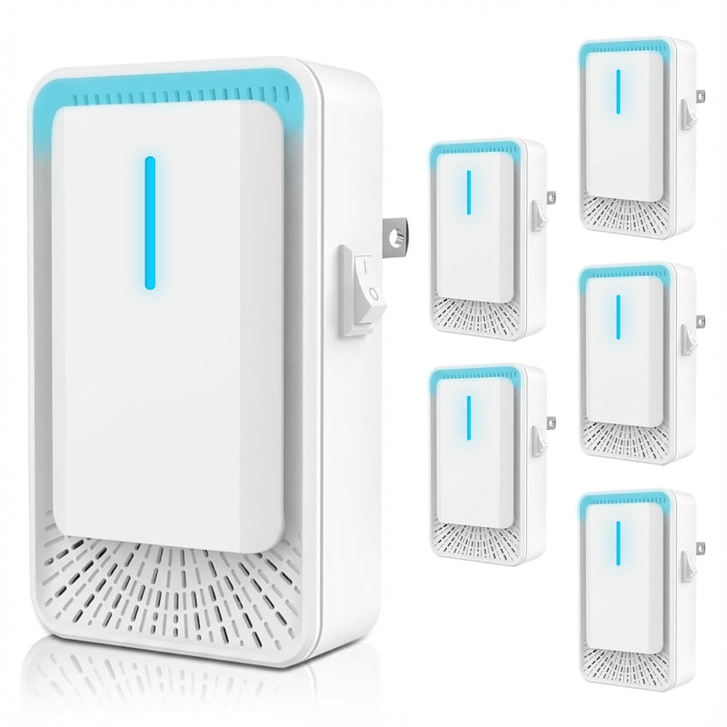 [Australia - AusPower] - Home Negative Ion Air Purifier 6 Pack, Plug In Air Purifier & Mini Portable Silent Air Freshener for Dust Mites Ionizer in Bedroom, Study, Kitchen, Bathroom, Living Room 