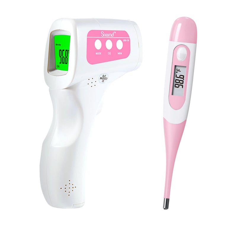 [Australia - AusPower] - [Value Bundle] Snomd Forehead Thermometer JXB-178 & Snomd Digital Thermometer for Adults and Kids DT008 