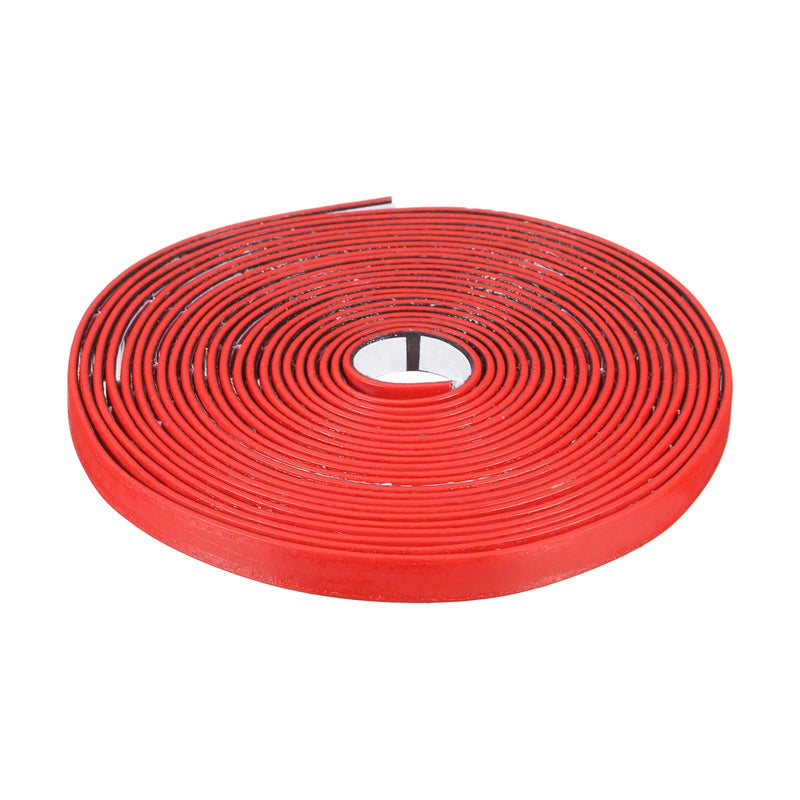 PATIKIL Smoke Fire Seal Strip, 16.4 Feet Expandable Door Seal Tape Self Adhesive Graphite Rubber Composite Material for Fire Rated Windows Steel Doors, 0.39" W x 0.08" T, Red 10mmW x 2mmT