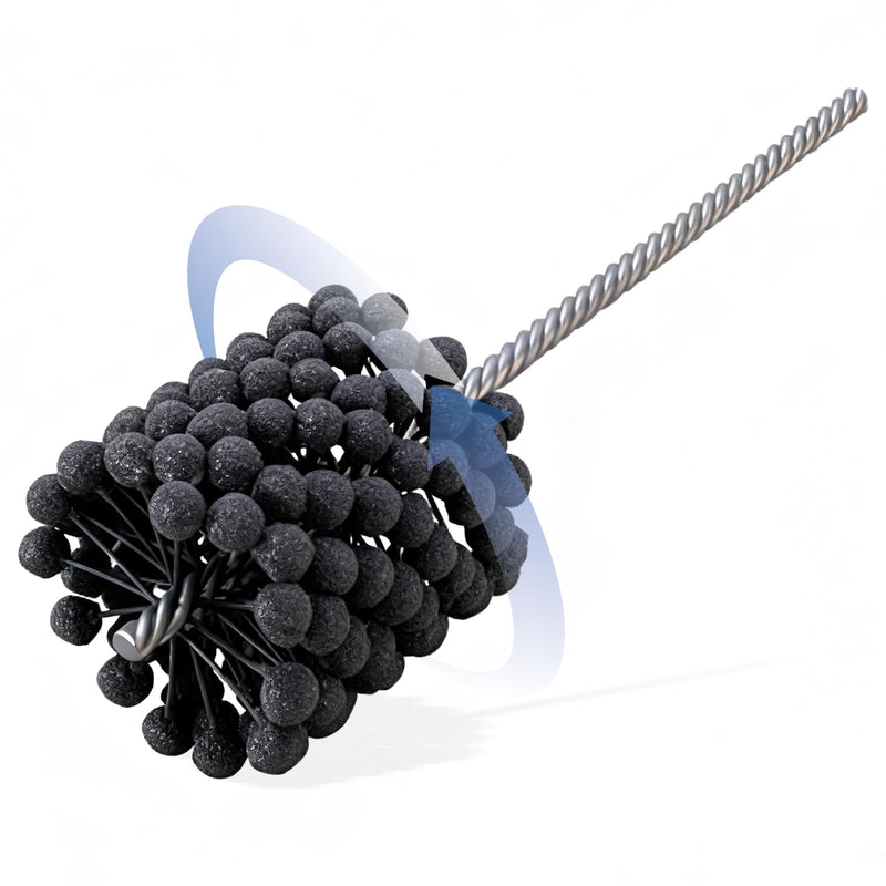 Cylinder Honing Ball Brushes 4.125" (105mm) Diameter 240 Grit Silicon Carbide Compatible with GB41824, Cylinder Honing Deburring Tool for Hydraulic, Pneumatic cylinders, Engine, Brake cylinders 240.0