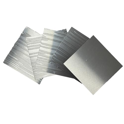 AZ31B Magnesium Alloy Sheet, 1mm (0.039") Thick, 100 × 100 mm (4" × 4"), 5-Pack, for CNC Machining, Prototyping, Engineering & Industrial Applications 1×100×100mm