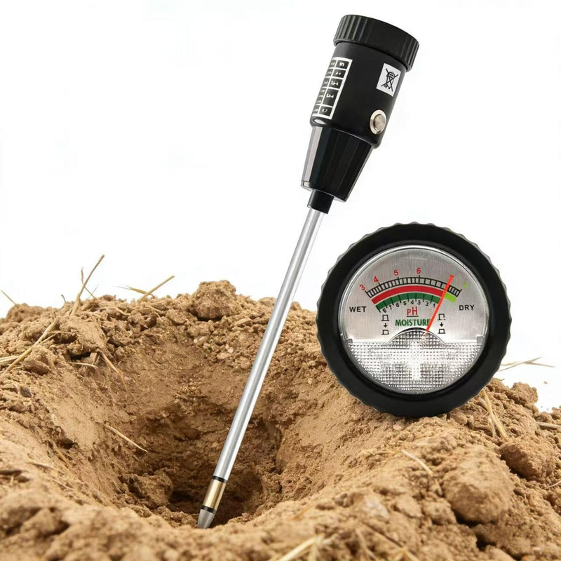 [Australia - AusPower] - Soil Moisture Meter, Quickly detect Soil Acidity and Alkalinity Without the Need for Batteries, Portable Soil ph Meter, Le for Gardens, Lawns, Larms, and Indoor Potted Plants,295 mm Long 