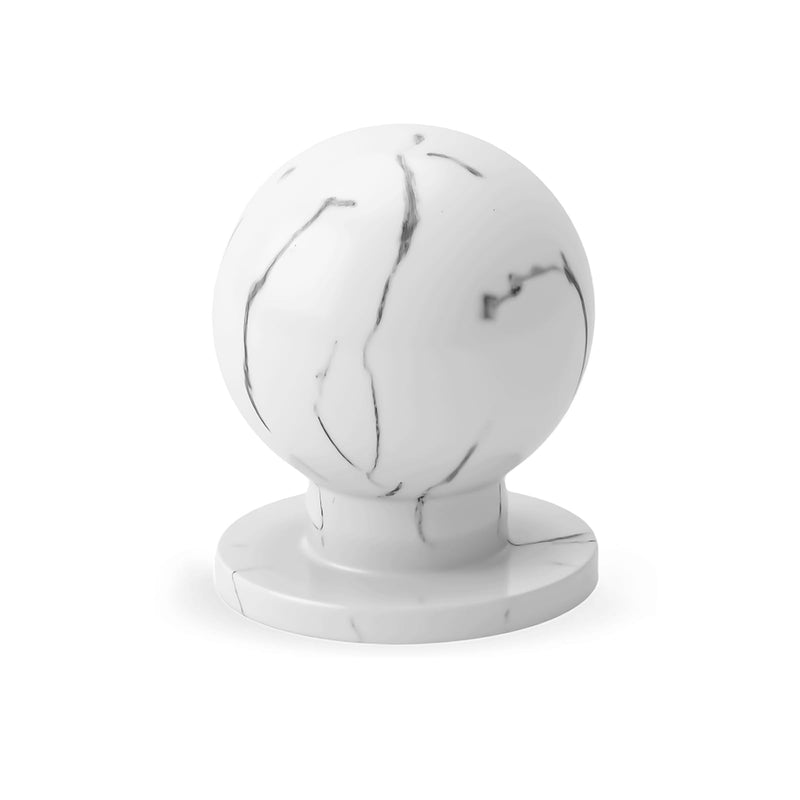 homdiy 10 Pack White Marble Cabinet Knobs White Round Drawer Knobs Kitchen Hardware Ball Dresser Drawer Handles 1 inch Diamater 1 in(25mm)