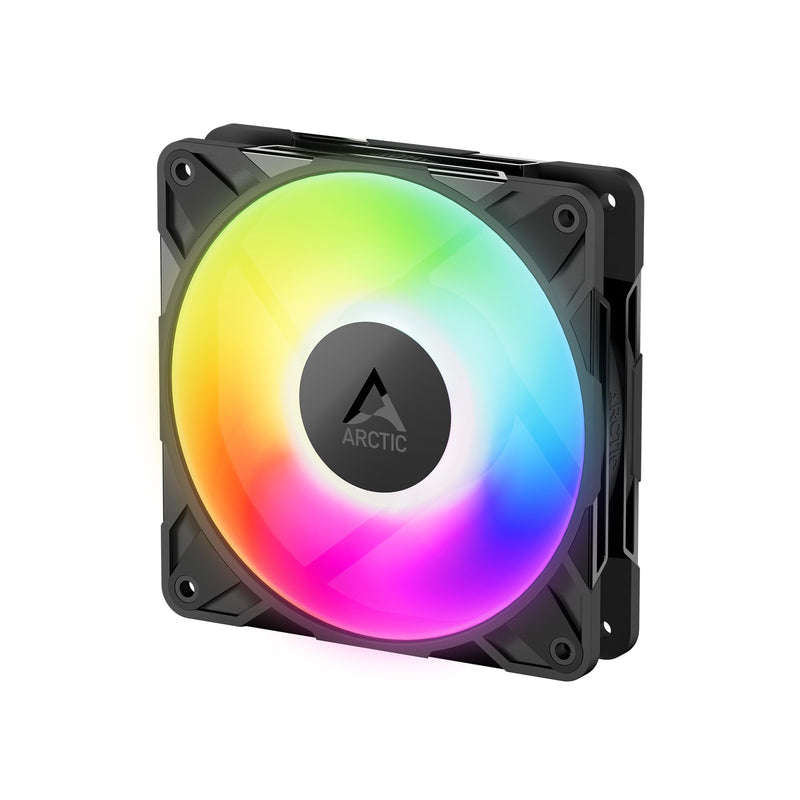 ARCTIC P12 Pro A-RGB LN - Low-Noise 120 mm Premium Fan | PWM fan with Y cable splitter, 450-2000 rpm, 0 rpm <5% PWM, 5V digital RGB, hydrodynamic plain bearing, 4-pin 1 Stück