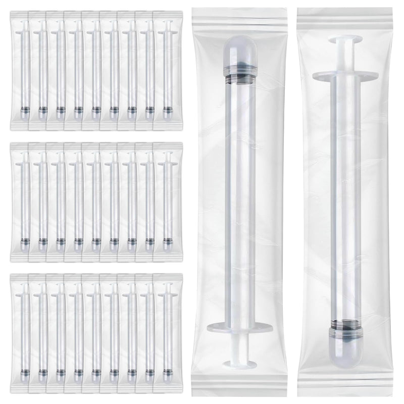 EDWERD Med Sterile Vaginal Cream Applicators - Individually Packed Plastic Applicator for Ointments, Gels & Creams with Dosage Markings, Disposable, 30 Packs (3 g) 3g