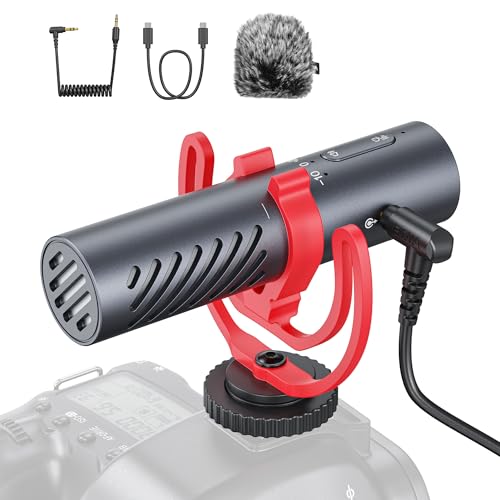 BOYA BY-MM1 AI On-Camera Shotgun Mic for Camera, DSLR, iPhone, Android