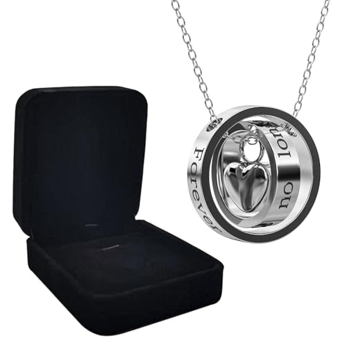 Urn Necklaces for Ashes Heart Shaped Cremation Jewelry Waterproof Memorial Keepsake Ashes Necklace for Women Men