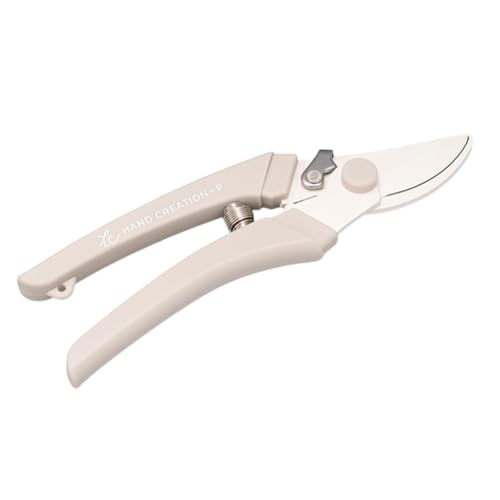 Kyoto Hana Akari Sakagen Hand Creation P-180 warm grey bypass pruning shears for flowers and gardening