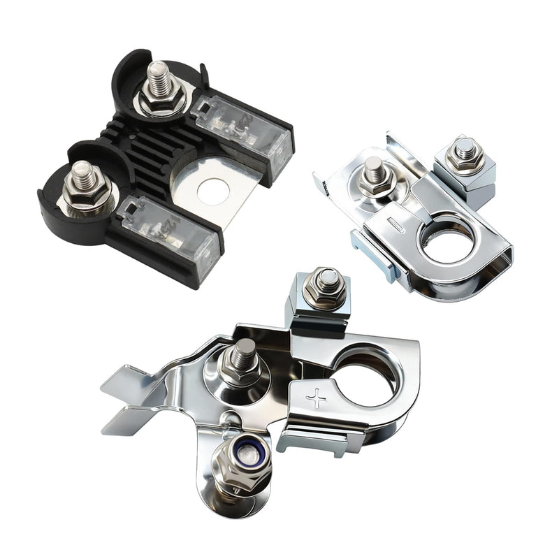 [Australia - AusPower] - Battery Fuse 250Amp / 125Amp with Positive & Negative Battery Terminal Clamps Compatible with Ford F-150 Lobo Lincoln Mark LT 2011-2014 Replace# AL3Z-14526-AA BT4Z-14450-AA BT4Z-14450-BA 