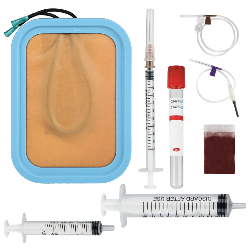 Injection Training with Medical Silicone Set of 4 IV Starter Set Portable IV Exercise Kit for Medical Students and Nurses