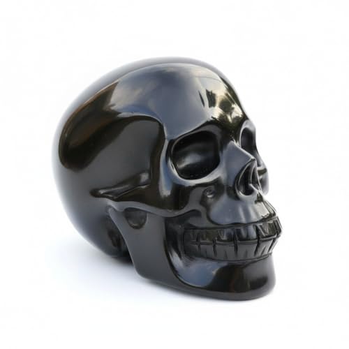 3 Inch Large Black Obsidian Skull