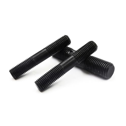 MOUMOUTEN M8 x 50mm double-end threaded studs, Grade 8.8 carbon steel, 60-piece set