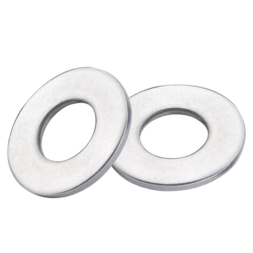 Ranstac 1/2 x 1-1/8 inch flat washers for bolts and screws, 100-piece pack