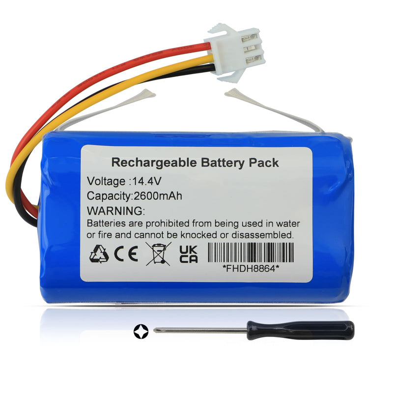 Replacement Battery Compatible with MAMNV BR151, ZCWA BR151, ONSON BR151, GOOVI BR151, ZC WAS BR151, iMartine BR151, XIEBro Life BR151, GTTVO BR151,Tuya BR151, bObsweep Leaf 000-BR-150 Robot Vacuum