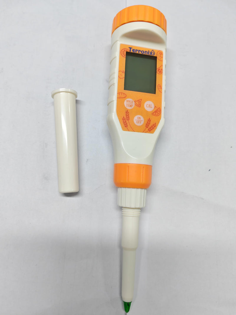 Digital pH Meter for Food Testing, Spear Tip Probe, Water Resistant Tester for Fermentation, Hot Sauce, Cheese, Sourdough, Canning