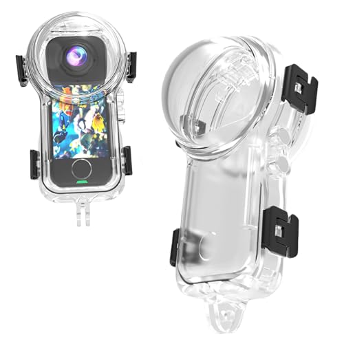 Insta 360 X4 Air Invisible Dive Case, Waterproof Up to 50m (164ft) Splash Prevention Housing, Underwater Dive Protective Shell for Insta360 X4 Air with Bracket Accessories X4air Dive Case - TWO Claw