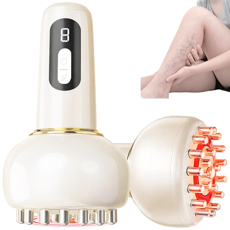 Leg Massager for Circulation and Pain Relief, Lymphatic Drainage & Varicose Veins Support - Calf, Foot & Knee Massager with SoothingPulse, Heat, Light & Vibration