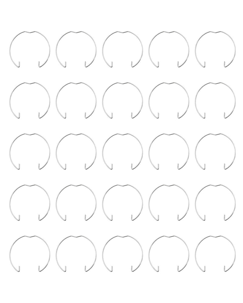 Pack of 25 Snap Ring for GU10 MR16 Diameter Downlight Retaining Spring Rings Clips LED Halogen Lamp Holder 50 mm, Clamping Ring, Lamp Retaining Spring Clip A:25PCS
