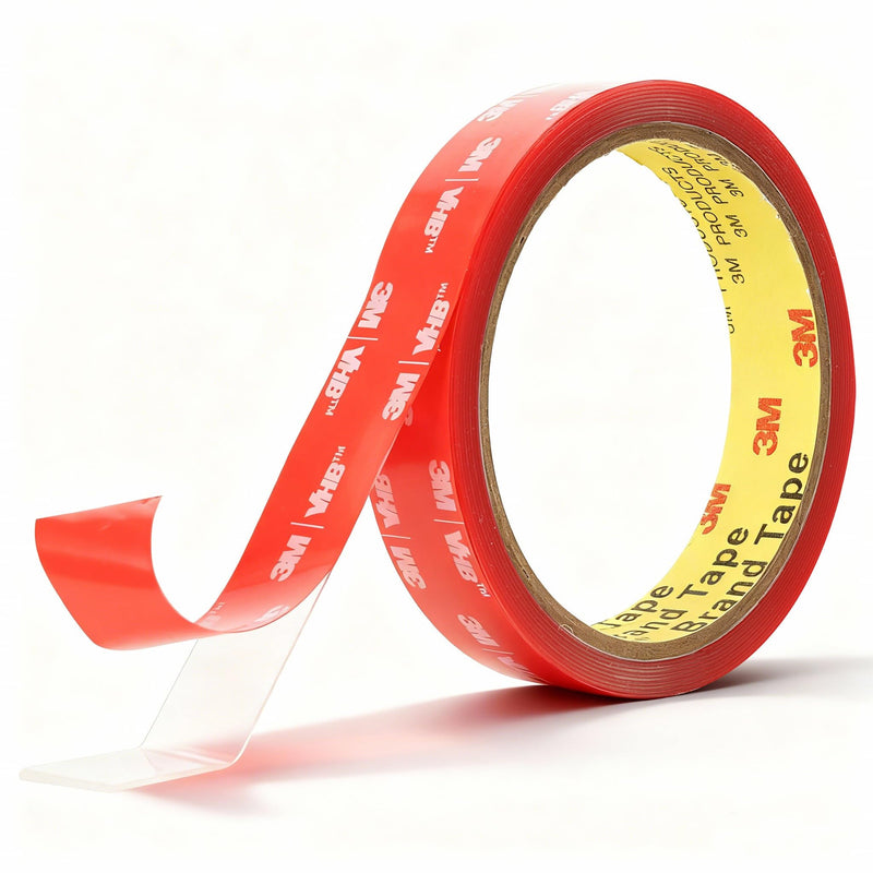 3M Double Sided Clear Tape Made of 3M 4905 Vhb 0.75" x 10 Ft Heavy Duty Mounting Tape Transparent Permanent Bonding Waterproof UV Resistant for Automotive Trim Emblems Spoilers Home Office Décor