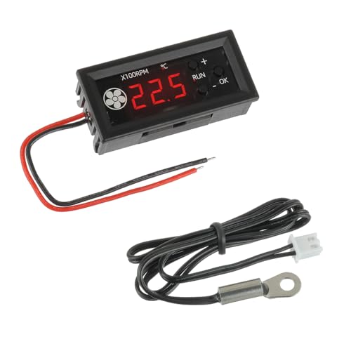 4-Wire PWM 12V 3A Fan Temperature Controller,Circular Head Circular Head（for Fit and fix)