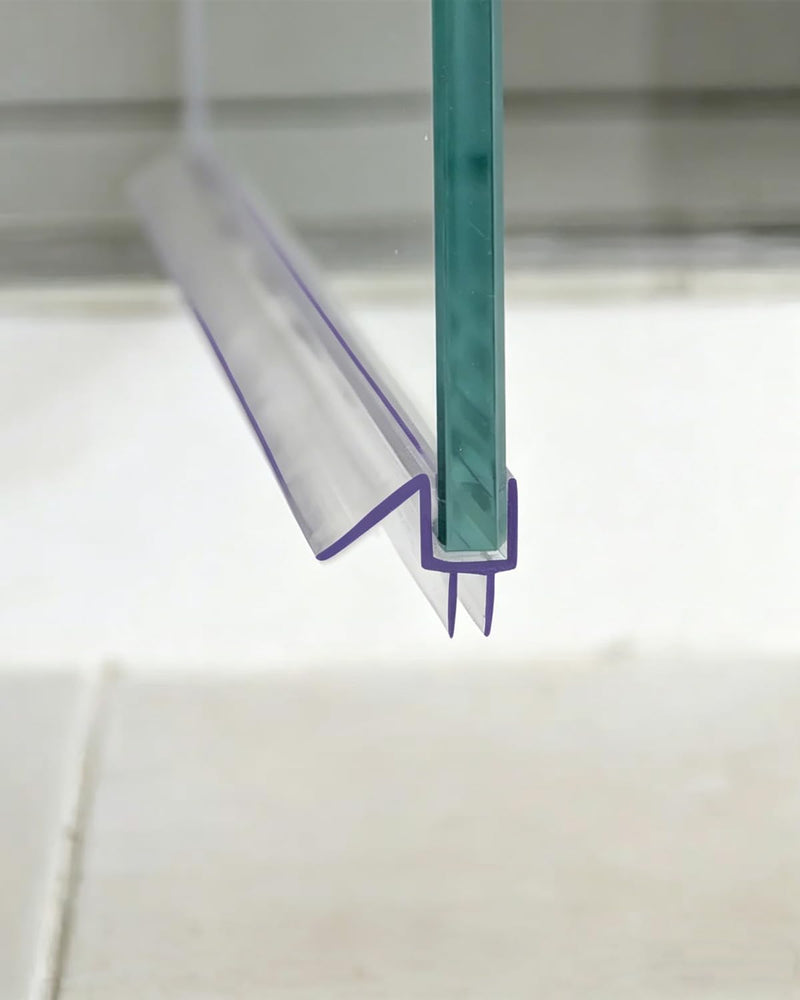 36" Shower Door Bottom Seal Strip for 3/8" (10mm) Glass – Ultra Clear Polycarbonate Shower Door Sweep, One Pack 36 inch long