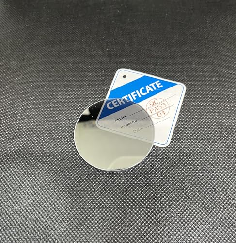 Optical Glass Plate Beam Splitter, BK-7 Glass, 2 Inch Diameter, 2mm Thick, 50:50 Transmission Reflection, for Scientific Instruments Diameter 50.8 mm