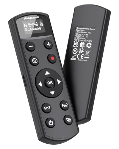 Hanpusen Rechargeable Camera Remote Control for Nikon ZR,Z6III Update Black for Nikon