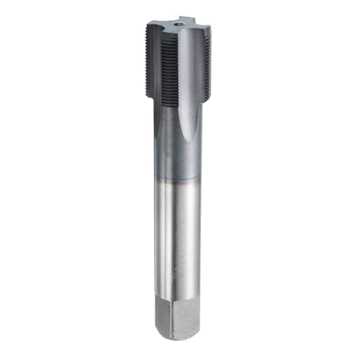 QUARKZMAN Metric Tap, m21 x 1, Cobalt HSS Tap (Right), Shank Diameter 16 mm, TiCN Coating, Flat Head Tap with Straight Groove M21x1