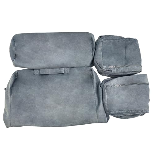 Grey ENITYA reading pillow for bed sitting, large 21-inch size, designed for comfortable reading and relaxation.