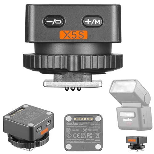 Godox X5S TTL Flash Trigger for IT32 TTL Camera Flash,Magnetic Hotshoe & Trigger 2-in-1,godox it32 s Transmitter X5 S