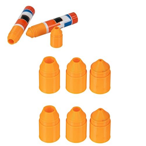 6-piece precision tips compatible with Elmer's 7g glue sticks, fine-tip adhesive applicator accessories for crafts and DIY