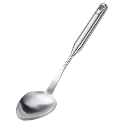 Fissler Essential Serving Spoon, 18/10 Stainless Steel Kitchen Utensil for Serving & Cooking, Ergonomic Handle, Dishwasher Safe