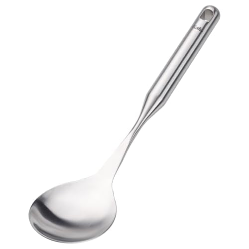 Fissler Essential Vegetable & Rice Serving Spoon, 18/10 Stainless Steel Kitchen Utensil for Serving & Cooking, Ergonomic Handle, Dishwasher Safe