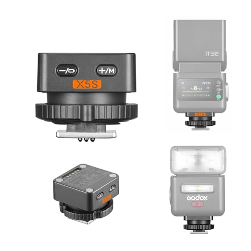 Godox X5S TTL Wireless Flash Trigger for Sony, 2-in-1 Hotshoe & Trigger X5-S