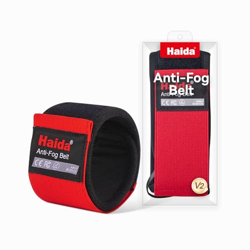 Haida V2 Anti-Fog Lens Heater Warmer Demisting Belt Lens Heater Uniform 3 Settings Heat Modes USB Support（Red） Red