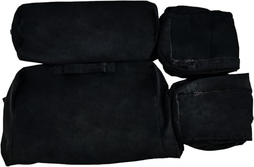 ENITYA Reading Pillow Cover for Adults - Medium 19", Black, Cover Only