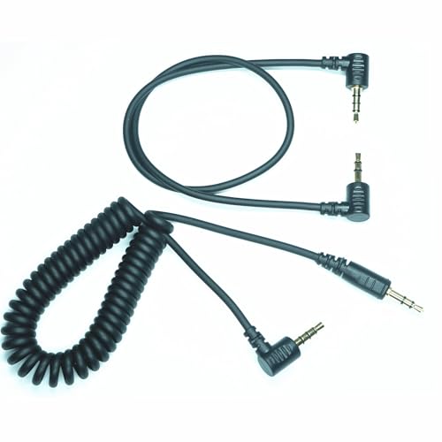 3.5MM-SL2(TRRS3.5) for Leica Camera Shutter Release Cable is Suitable to SL2/SL2S/SL3/SL3S Focusing and Photography Cables Focusing and Photo-Taking Function (3.5mm-SL2 2pcs) 3.5mm-SL2 2pcs