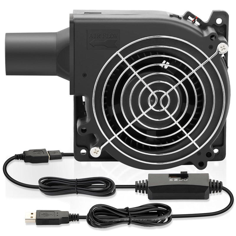 Wathai 120 mm x 32 mm USB Centrifugal Fan Turbines | Speed Controller for PC, Inflators, Fireplaces, BBQ Picnics, Grow Tents, 3D Printing, Cooling Fans for Household Appliances with Duct