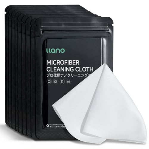 llano Lens Cleaning Cloth, Screen Cleaning Cloth 10 Pack (23cm x 23cm) 10 PCS Cleaning Cloth