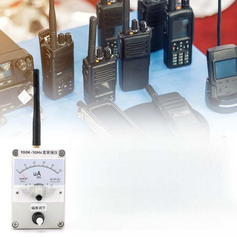 SEAFRONT Field Strength Meter, High Sensitive Field Strength Indicator, Portable Design, Accurate RF Signal Measurement, for Radio Communication and Broadcasting
