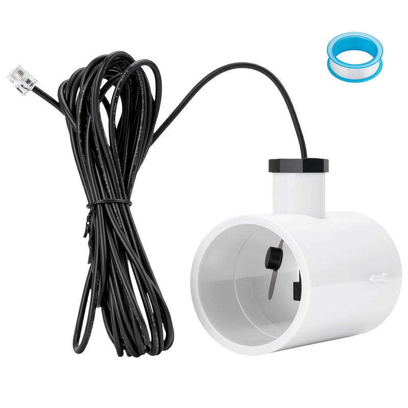 [Australia - AusPower] - Upgraded GLX-FLO-RP Flow Switch Fit for Hayward Goldline Aquarite Salt System, Metal Pool Water Flow Sensor for Hayward Salt Cell and Chlorine Generator with w/Tee and 15ft Cable 