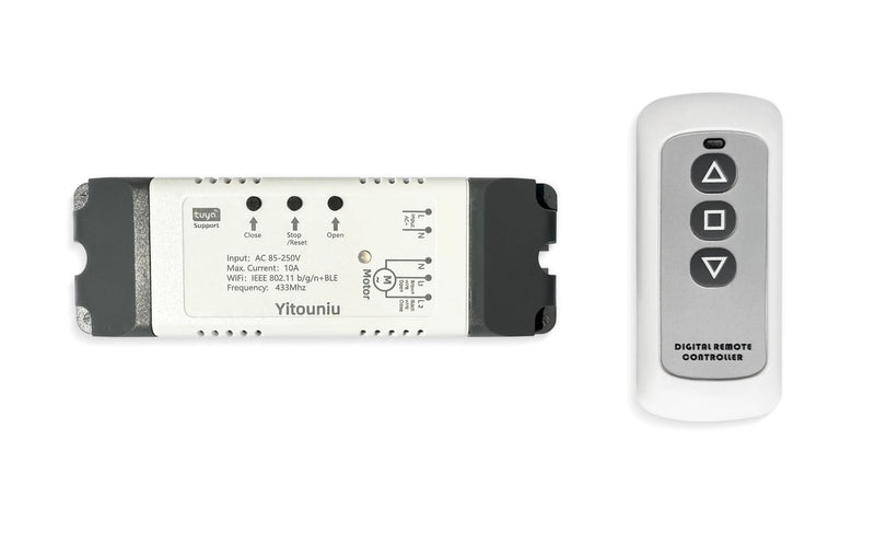 WiFi Linear Actuator Module, Motor Controller with Tuya Smart Life App, Alexa Voice Control, RF433 Remote, Forward Reverse Switch & WiFi Timer Switch for Automation (AC 85V-220V)