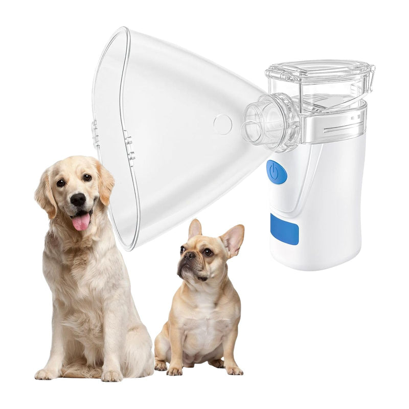 [Australia - AusPower] - Nebulizer for Dogs Handheld Dog Nebulizer – Portable Pet Device with Dog Mask, USB Rechargeable, Quiet Operation 