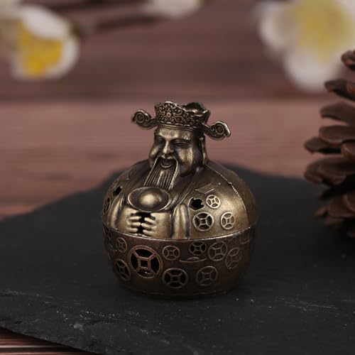 Creative Alloy Incense Burner Holder God of Wealth Fumigation Incense Burner Stove Home Furnishings Decoration
