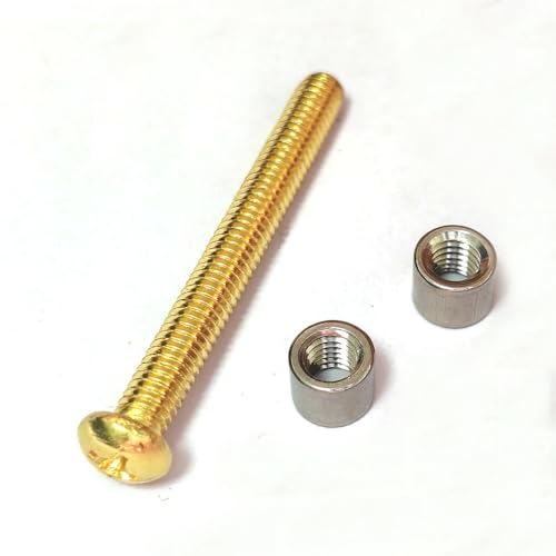 SZFNSEN 35mm brass loveless bolt knife handle fastener sets with 6mm nuts for tactical survival knife making