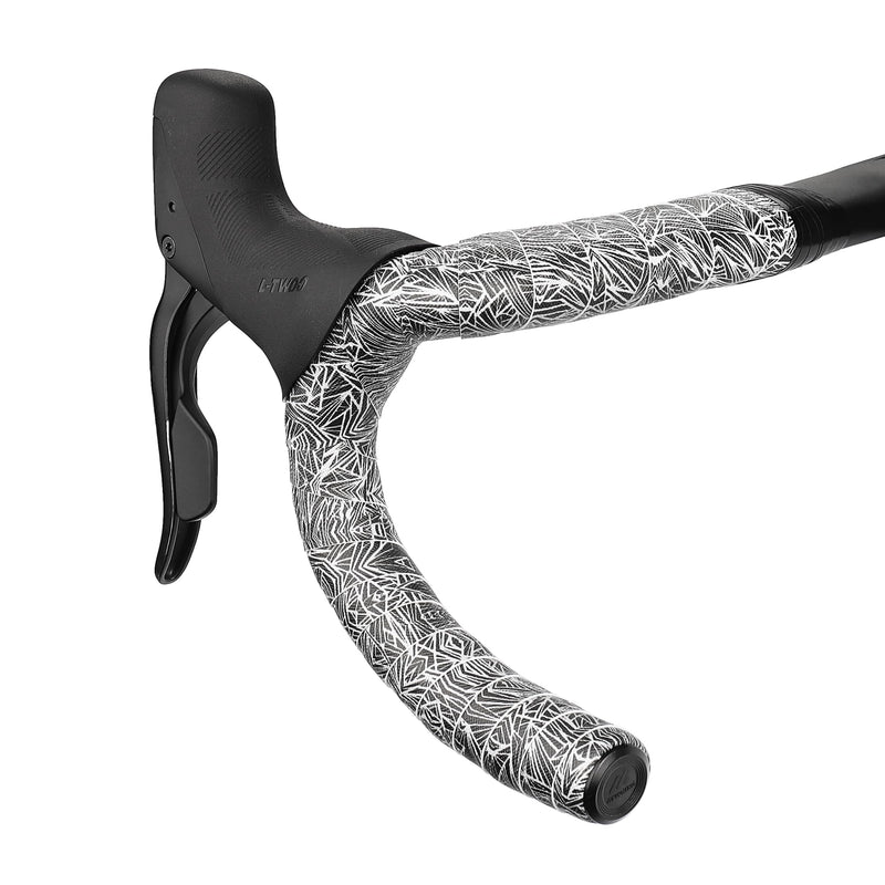 Attitude Fade Road Bike Handlebar Tape (2 Rolls) (Grey) | Material:Absorbing EVA Foam And Eco-Friendly PU;Non slip;Enhanced Grip;Comfortable Ride Grey