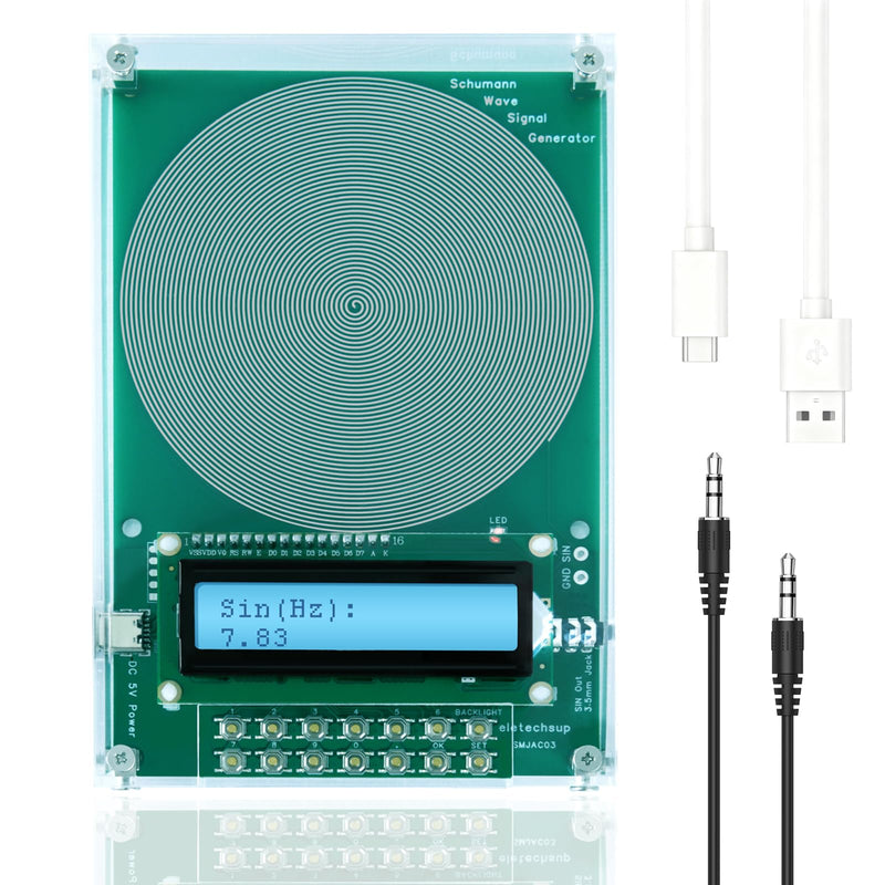 Adjustable Frequency Generator for Healing (0.01Hz-100kHz), 7.83Hz Schumann Resonance Generator, Suitable for Improving Sleep, Stress Reduction,Yoga and Meditation | USB Powered