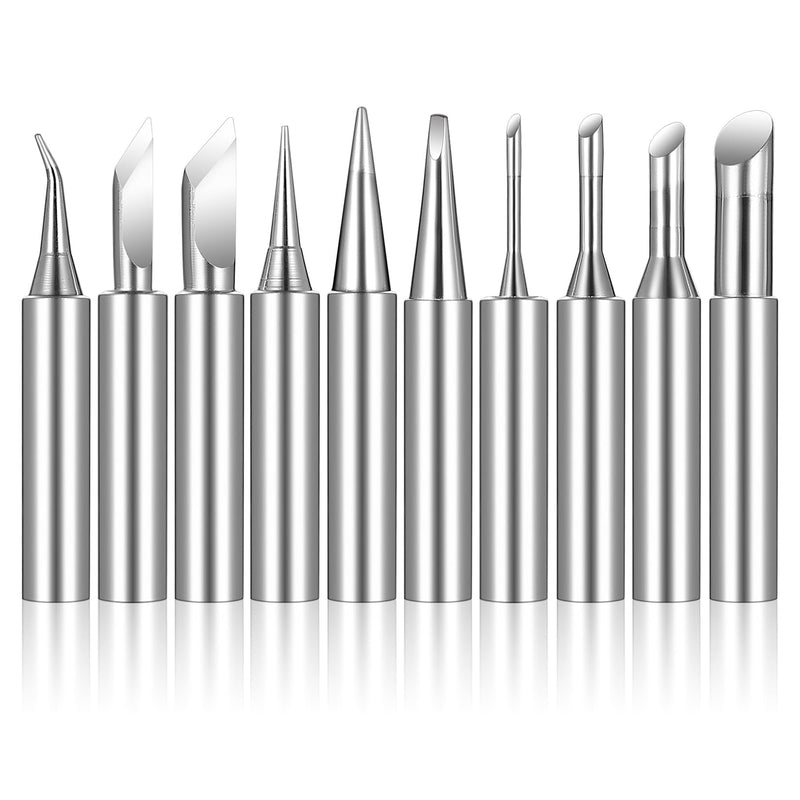 900M Soldering Tips, 14-Piece Soldering Iron Tips Set, Replacement Soldering Tips Set, Welding Tips for Soldering Stations, Compatible with Hakko Yihua Atten More, Soldering Iron Replacement Welding Equipment Accessories (10) 10